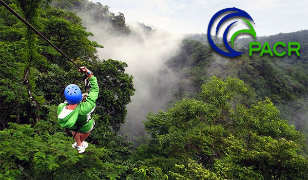 Zipline tour over Waterfalls and Tropical canopy