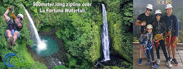 Zipline Tour Over Waterfalls