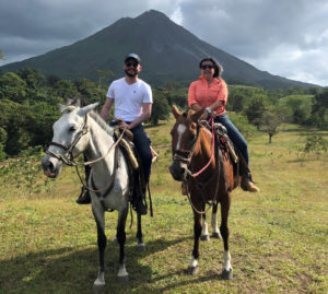 Horseback tour to the Arenal Volcano