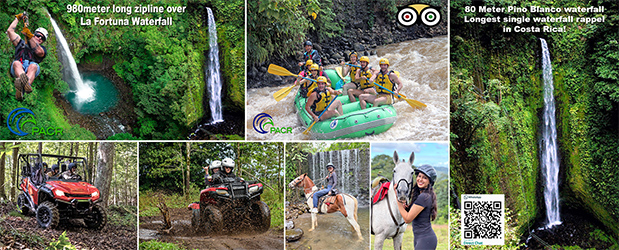 La Fortuna Tours Paradise Adventures Costa Rica